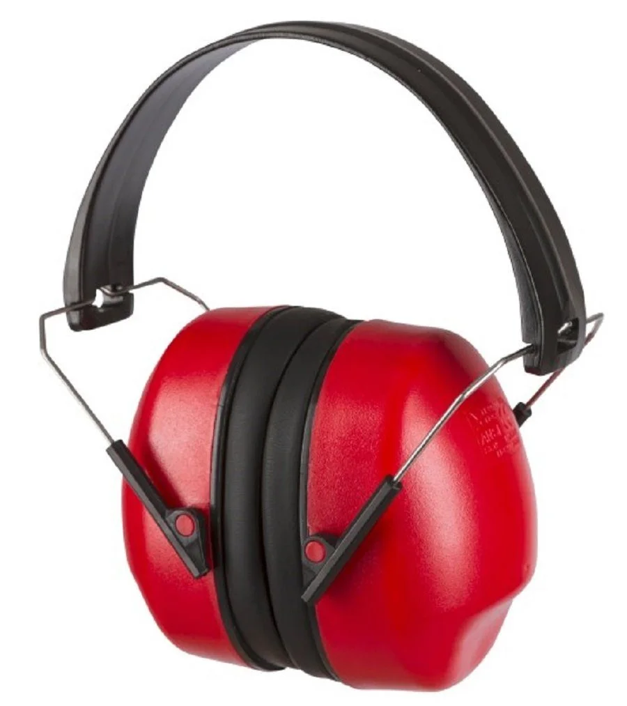 Kapselgehörschutz – klappbar, rot