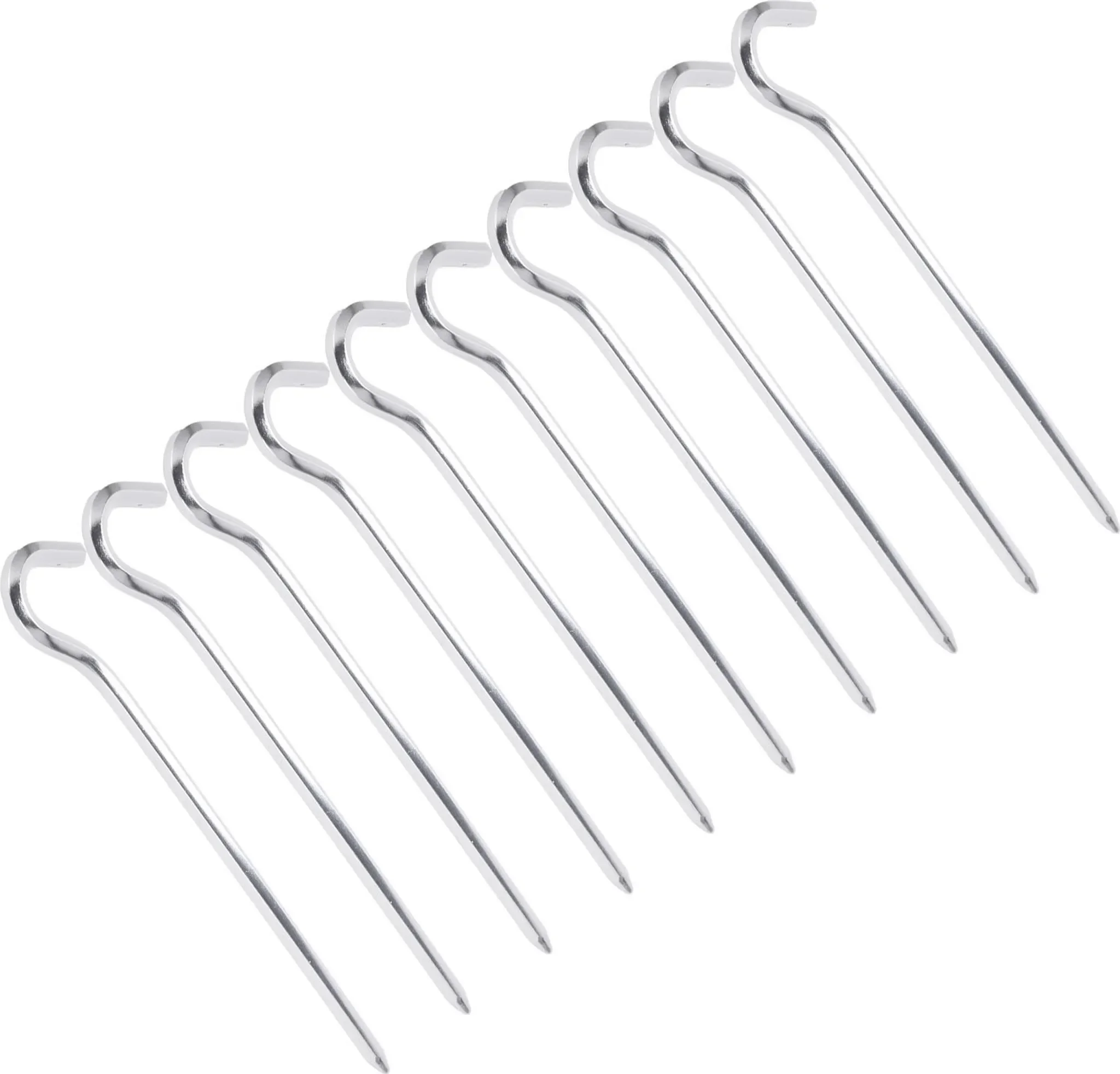 Prismatische Zeltheringe aus Aluminium – 10er-Set