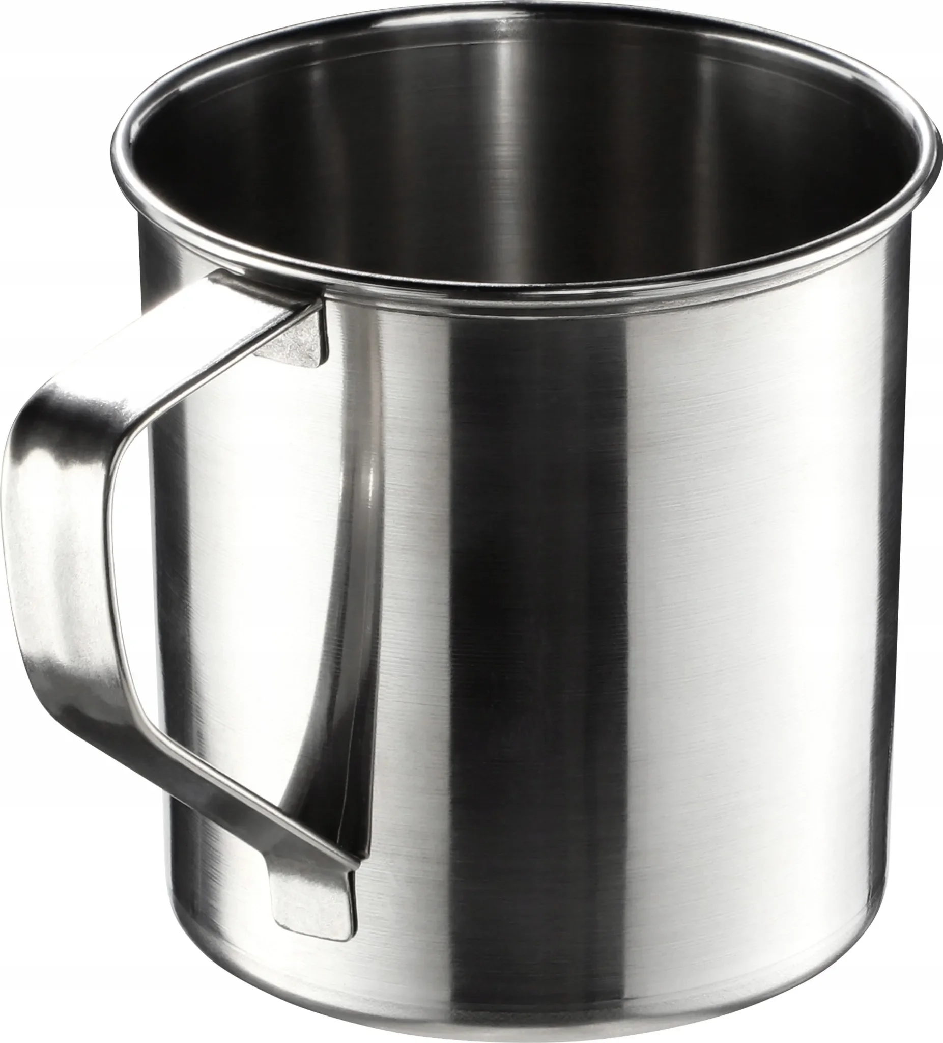 KADAX Edelstahlbecher mit Henkel – 9 cm