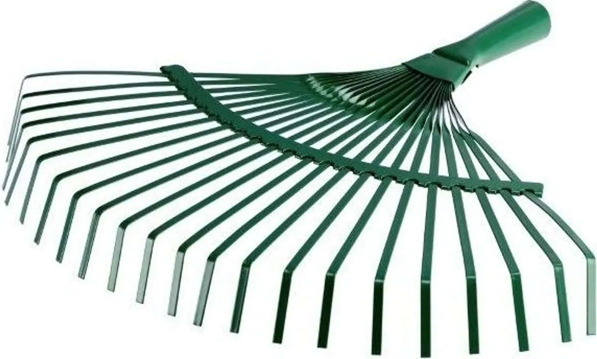 Gartenrechen für Gras & Laub – Metall, 43 cm